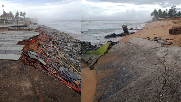  കടല്‍ക്ഷോഭത്തില്‍ തകര്‍ന്ന തിരുവനന്തപുരം ശംഖുമുഖം ബീച്ച്- ചിത്രങ്ങള്‍