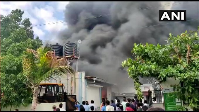 Fire Breaks Out At A Sanitizer Factory In Pune