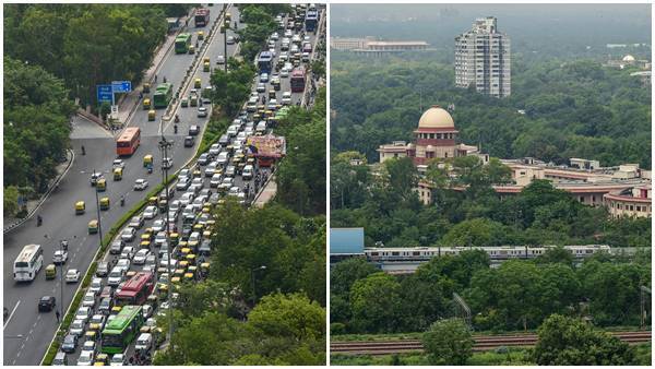 ലോക്ക്ഡൗണ്‍ പിന്‍വലിച്ചതിന് ശേഷമുള്ള ദില്ലി നഗരത്തിന്റെ ആകാശ കാഴ്ച- ചിത്രങ്ങള്‍ കാണാം