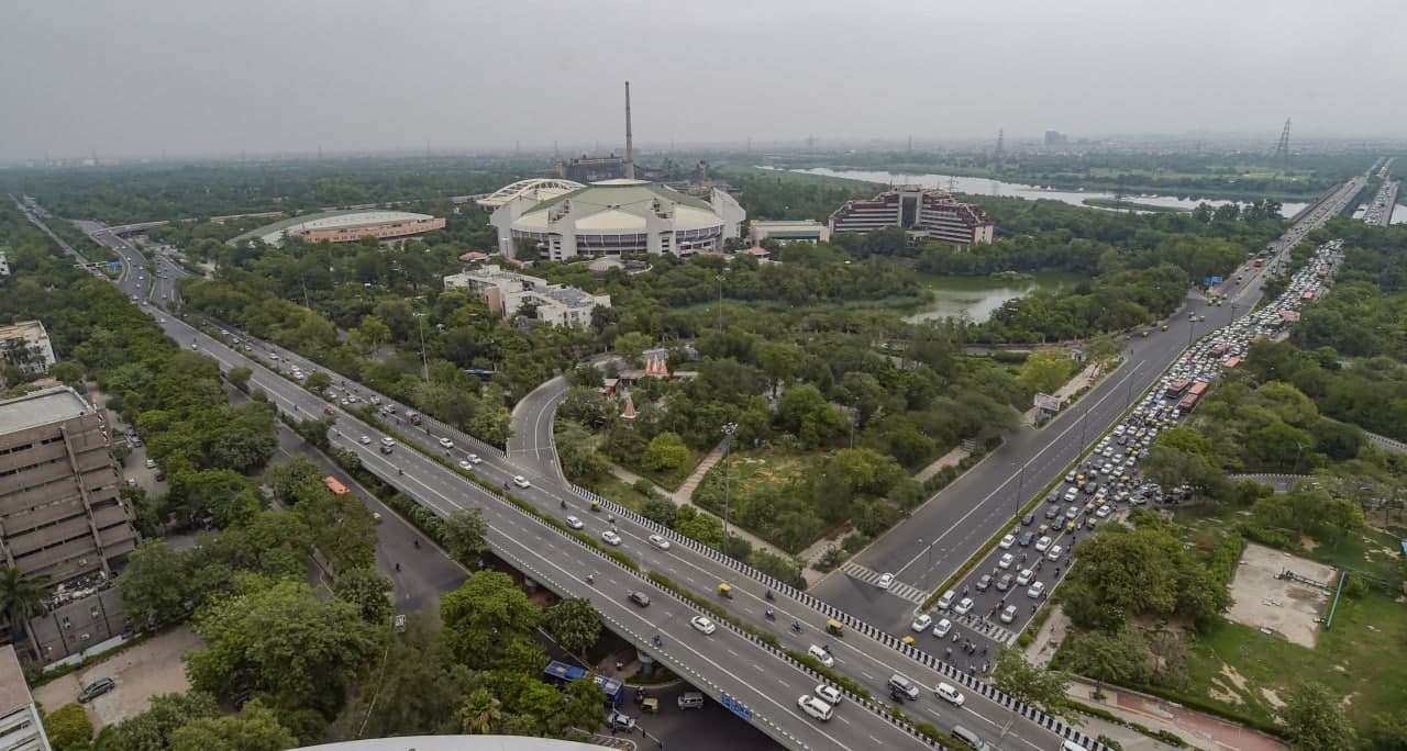 ലോക്ക്ഡൗണ്‍ പിന്‍വലിച്ചതിന് ശേഷമുള്ള ദില്ലി നഗരത്തിന്റെ ആകാശ കാഴ്ച- ചിത്രങ്ങള്‍ കാണാം