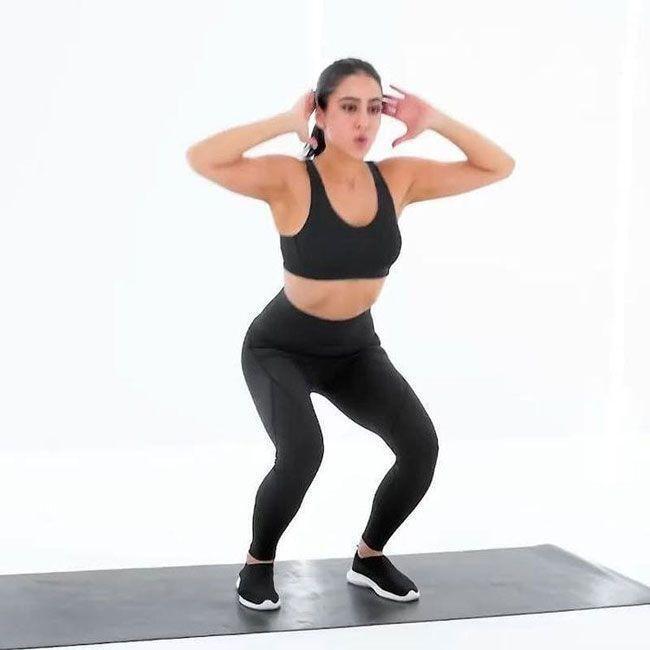 ഫിറ്റ് ഇൻ ബ്യൂട്ടി; സാറ അലി ഖാന്റെ വർക്കൗട്ട്  ഫൊട്ടോസ് വൈറലാകുന്നു