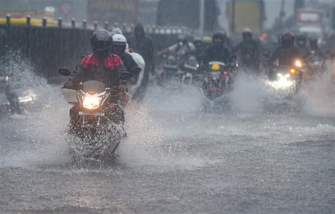 Flooded Roads And Railway Track Due To Heavy Rain In Mumbai