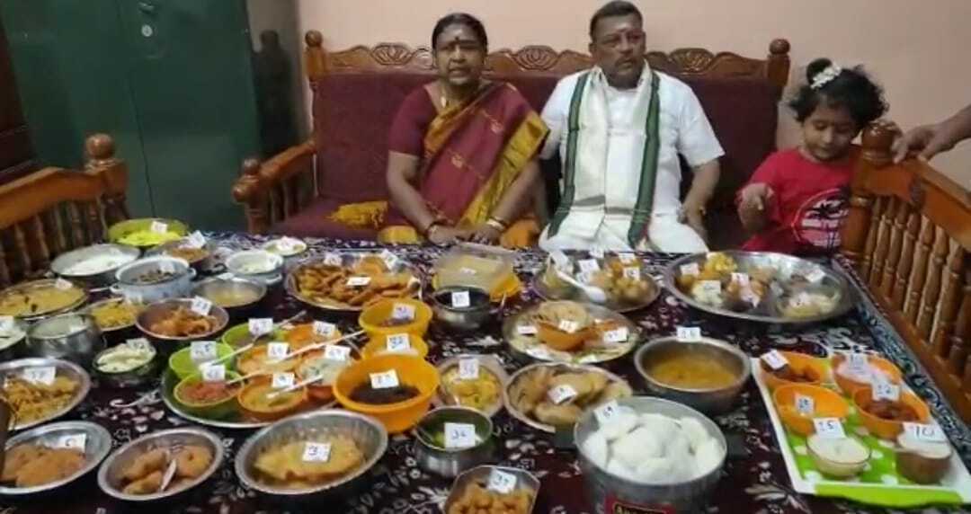 അമ്മായിഅച്ഛന്റെ 70ാം പിറന്നാളിന് 70 വിഭവങ്ങൾ ഒരുക്കി മരുമകൾ- ചിത്രങ്ങൾ കാണാം