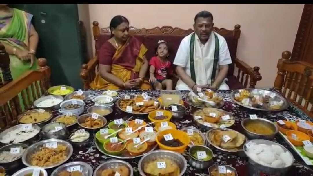 അമ്മായിഅച്ഛന്റെ 70ാം പിറന്നാളിന് 70 വിഭവങ്ങൾ ഒരുക്കി മരുമകൾ- ചിത്രങ്ങൾ കാണാം