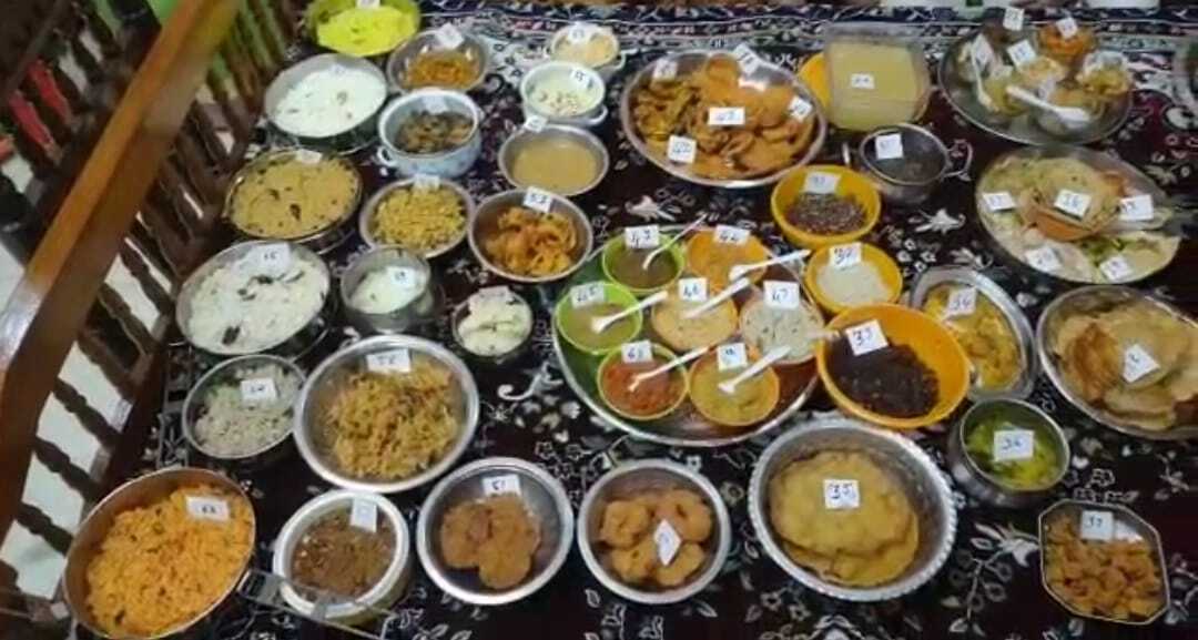 അമ്മായിഅച്ഛന്റെ 70ാം പിറന്നാളിന് 70 വിഭവങ്ങൾ ഒരുക്കി മരുമകൾ- ചിത്രങ്ങൾ കാണാം