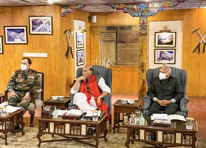 Defence Minister Rajnath Singh Visits Leh Ladakh