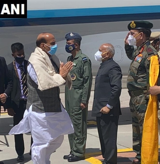 Defence Minister Rajnath Singh Visits Leh Ladakh