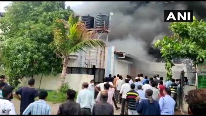 Fire Breaks Out At A Sanitizer Factory In Pune