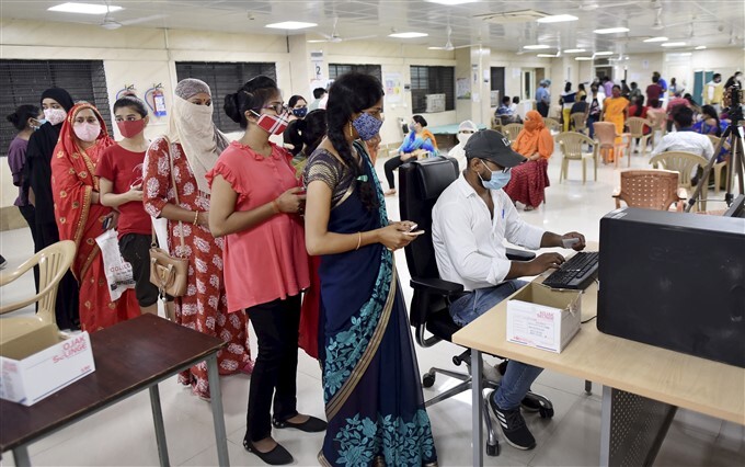 Covid-19 2nd wave: Citizens Receive COVID-19 vaccine During third phase Of vaccination Across Indian, 08/06/2021