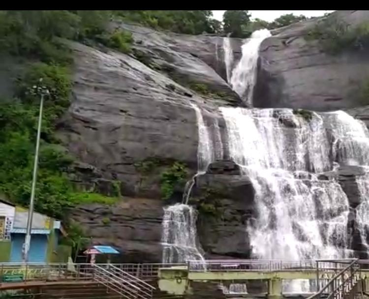 குற்றாலத்தில் பலத்த மழை.....மெயினருவியில் குளிக்க தடை சோகத்தில் சுற்றுலாவாசிகள்!