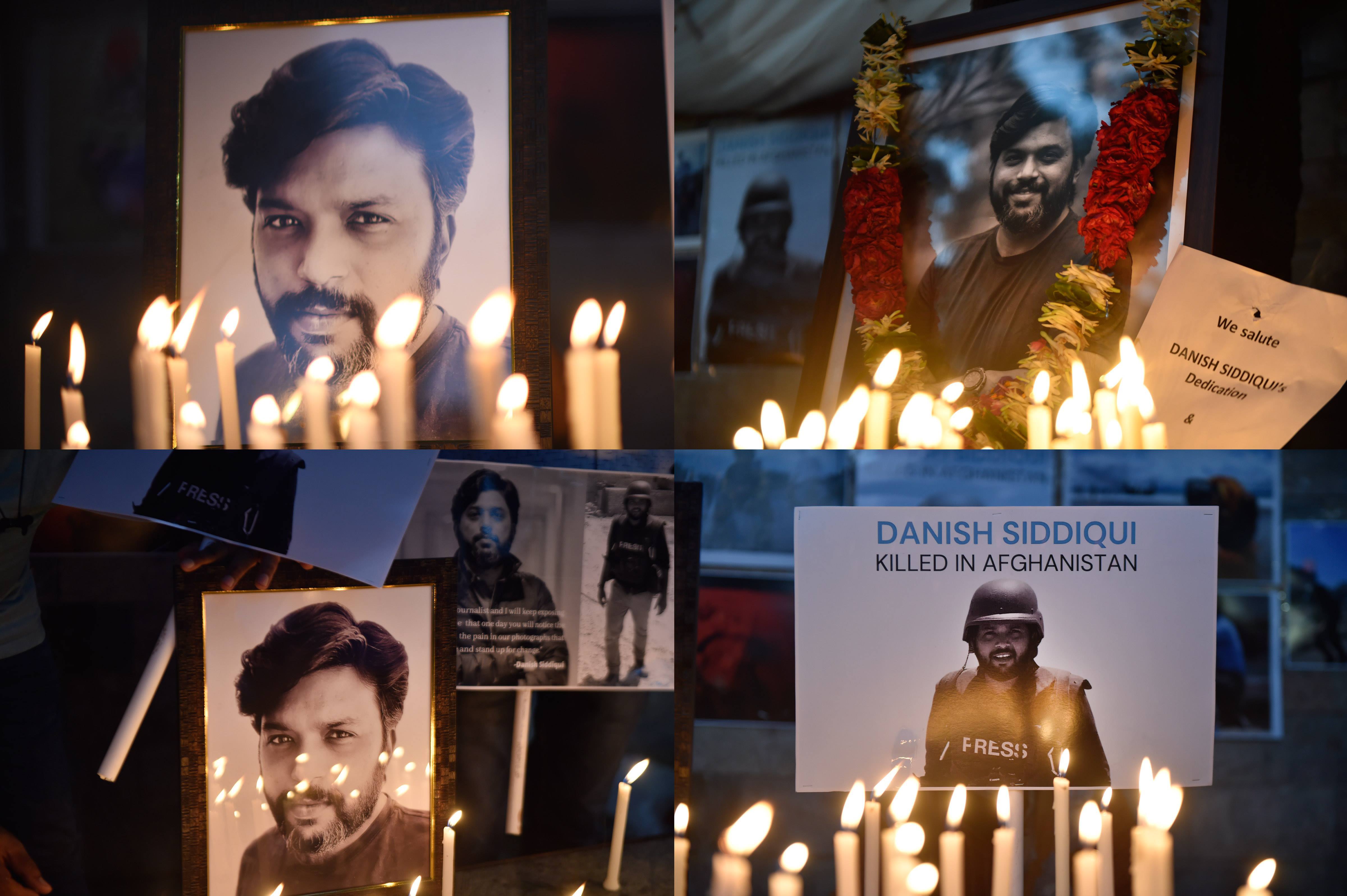 അഫ്ഗാനില്‍ കൊല്ലപ്പെട്ട ഫോട്ടോ ജേണലിസ്റ്റ് ഡാനിഷ് സിദ്ദിഖിക്ക് വേണ്ടി നടന്ന പ്രാര്‍ഥന: ചിത്രങ്ങള്‍