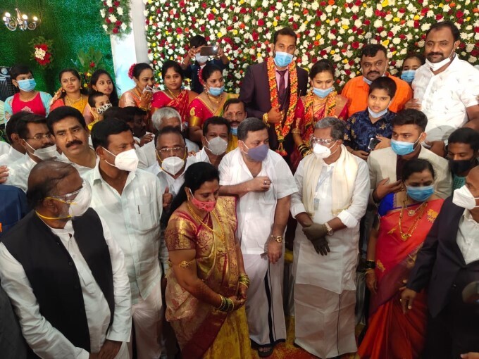 Former KA CM Siddaramaiah During S.Ramappas Daughter Marriage
