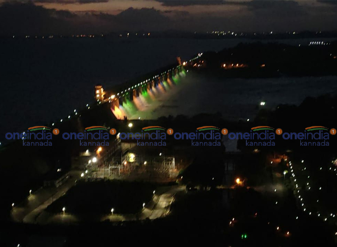 Hospet Tungabhadra Dam Lighting During Night
