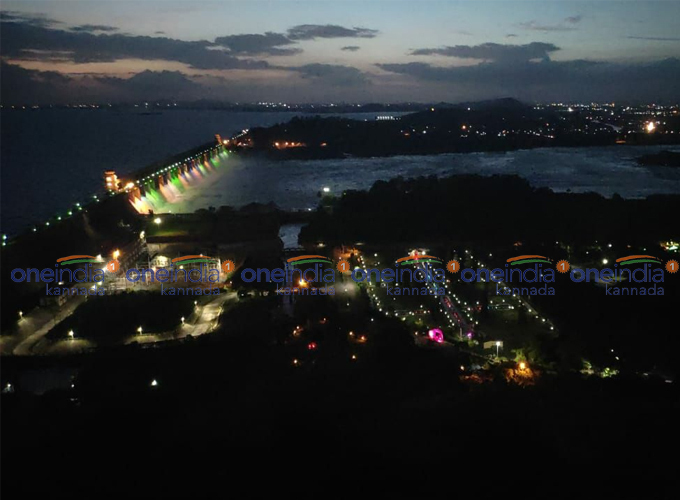 Hospet Tungabhadra Dam Lighting During Night