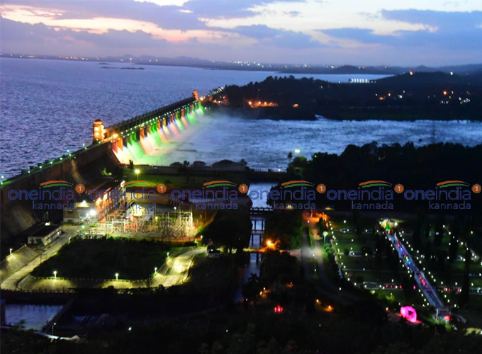 Hospet Tungabhadra Dam Lighting During Night