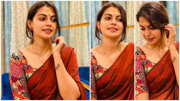 സാരിയും ചന്ദനക്കുറിയുമായി അനുശ്രീയുടെ ഫോട്ടോഷൂട്ട്; ചിത്രങ്ങള്‍ സോഷ്യല്‍ മീഡിയയില്‍ വൈറല്‍