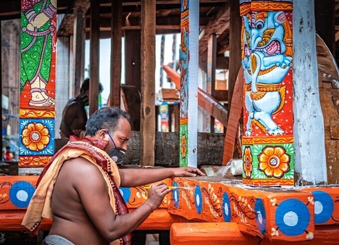ആഘോഷ ലഹരിയില്‍ പുരി ജഗന്നാഥ ക്ഷേത്രം; രഥയാത്രയ്ക്കുള്ള ഒരുക്കങ്ങള്‍ കാണാം