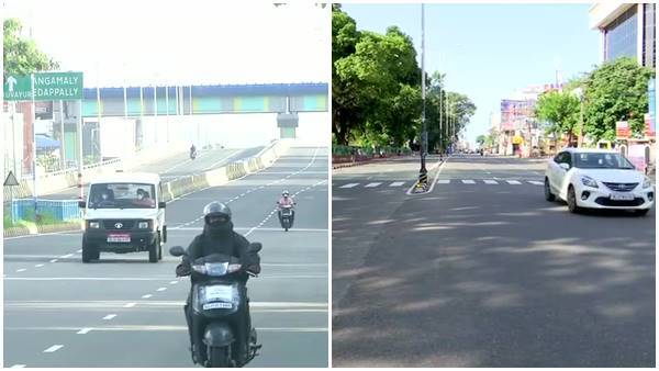 കേരളത്തില്‍ ഇന്ന് കടുത്ത നിയന്ത്രണം: ചിത്രങ്ങള്‍