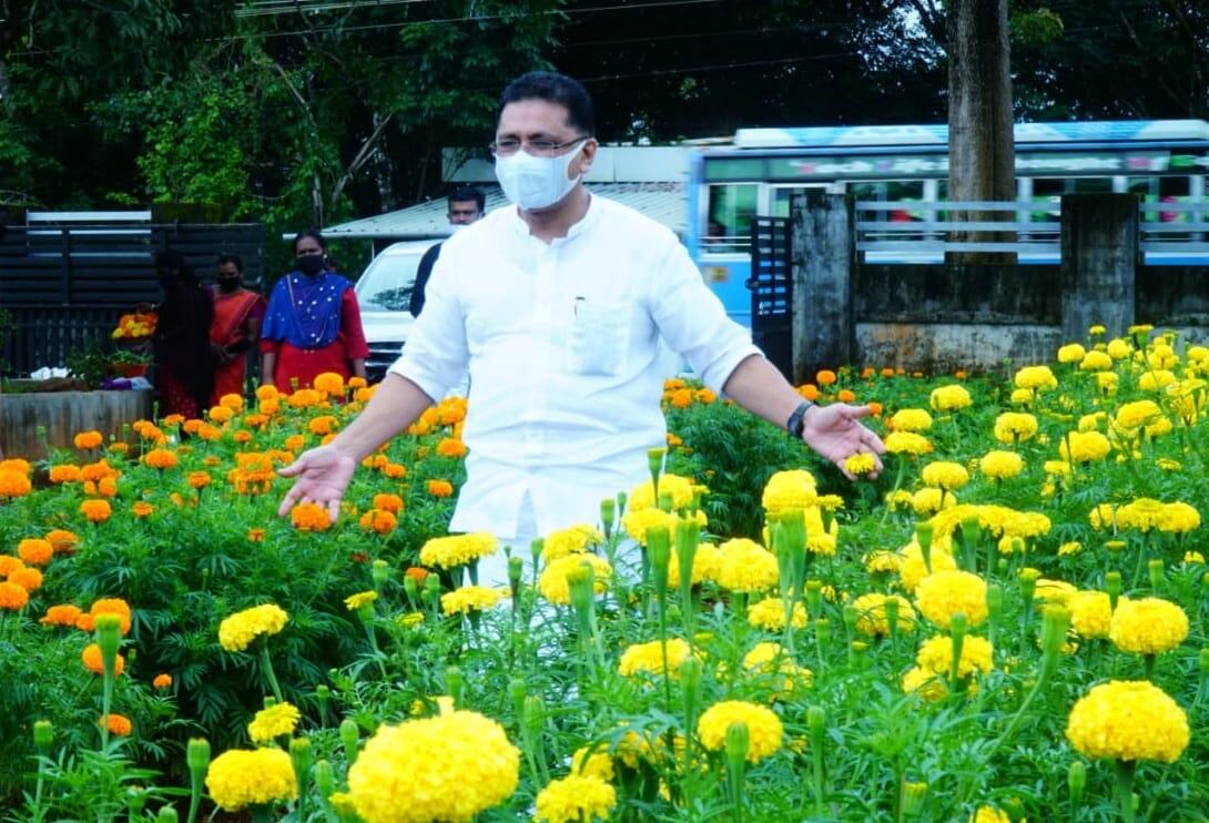 ഓണാഘോഷത്തിന് മറുനാടന്‍ പൂക്കള്‍ വേണ്ട; മലപ്പുറത്തുണ്ട് കണ്ണഞ്ചിപ്പിക്കുന്ന പൂക്കൃഷി- ചിത്രങ്ങള്‍ കാണാം