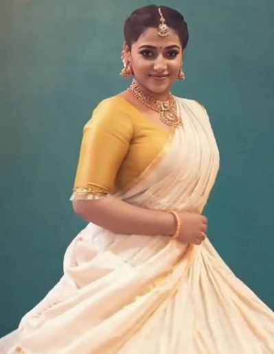 ഓണം ലുക്കില്‍ അടിച്ചു പൊളിച്ച് അനു സിത്താര: ചിത്രങ്ങള്‍ വൈറല്‍