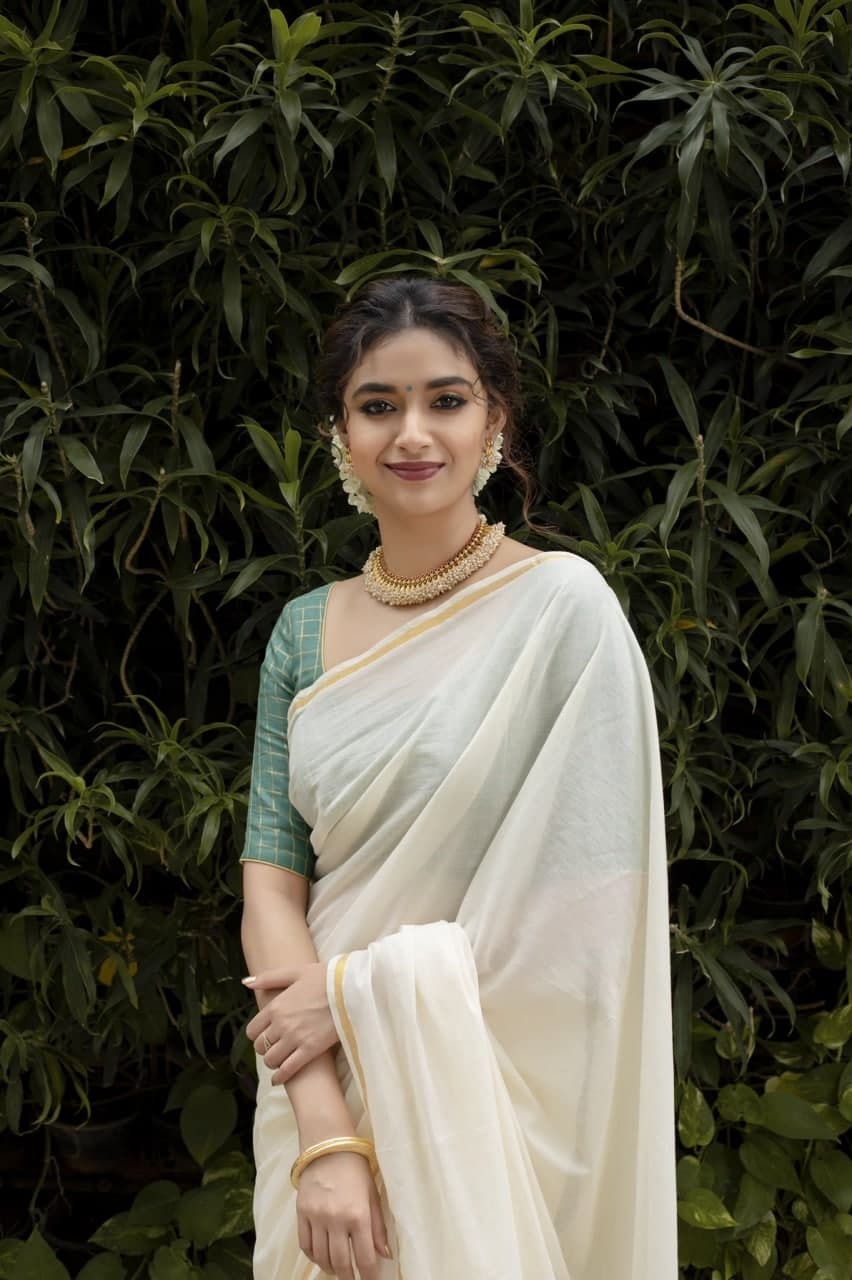 ഓണമാഘോഷിച്ച് നടി കീര്‍ത്തി സുരേഷ്; താരത്തിന്റെ അടിപൊളി ചിത്രങ്ങള്‍