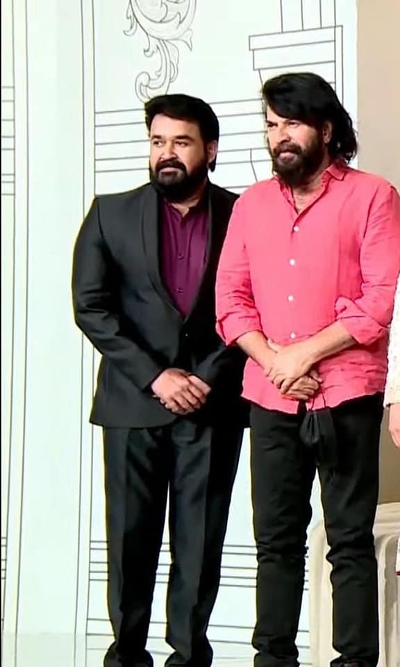 സിംപിള്‍ ലുക്കില്‍ മമ്മൂട്ടി; സ്റ്റൈലിഷ് ആയി മോഹന്‍ലാല്‍... താരരാജാക്കന്‍മാര്‍ ദുബായില്‍ വിവാഹ ചടങ്ങില്‍