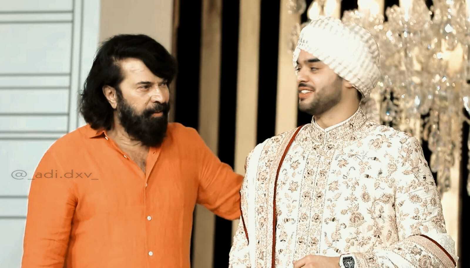 സിംപിള്‍ ലുക്കില്‍ മമ്മൂട്ടി; സ്റ്റൈലിഷ് ആയി മോഹന്‍ലാല്‍... താരരാജാക്കന്‍മാര്‍ ദുബായില്‍ വിവാഹ ചടങ്ങില്‍