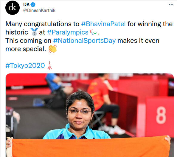 సెల్యూట్..భవీనా: మహిళా శక్తికి ప్రతీక: ప్రశంసల హోరు: ప్రధాని మోడీ, వైఎస్ షర్మిల సహా (ఫొటోలు..ట్వీట్లు)