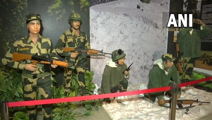 A museum depicting the glorious history & evolution of BSF At Attari-Wagah border in Punjab