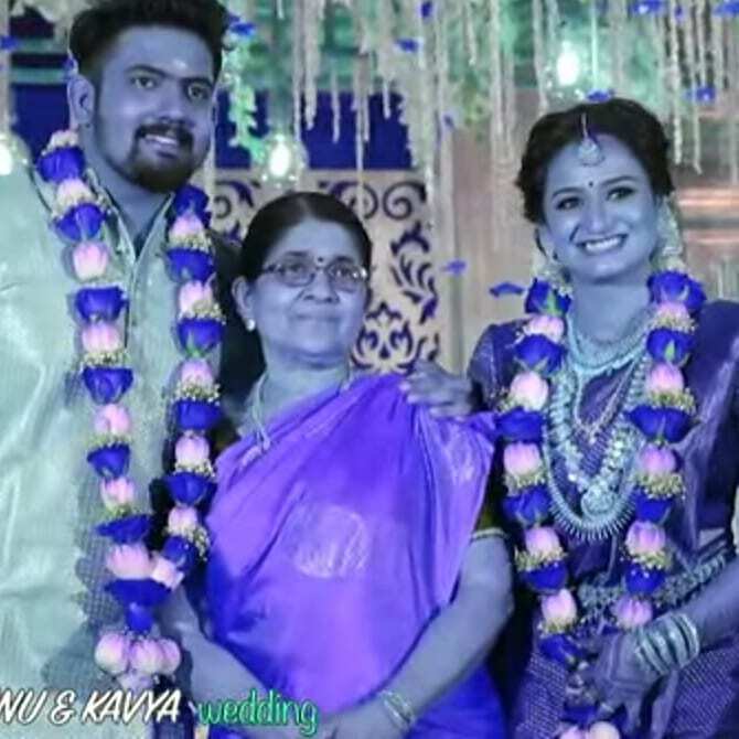 നടന്‍ വിഷ്ണുവിന് ജീവിതസഖിയായി കാവ്യ, വിവാഹ ചിത്രങ്ങള്‍