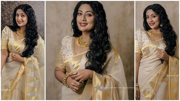 കസവ് സാരിയില്‍ അതിസുന്ദരിയായി നടി നവ്യ നായര്‍; വൈറലായ ഓണ ചിത്രങ്ങള്‍ കാണാം