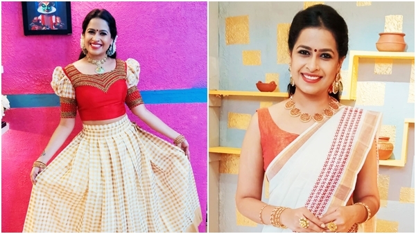 ഓണത്തിന് ഒരുക്കം; നാടൻകുട്ടിയായി സാധിക