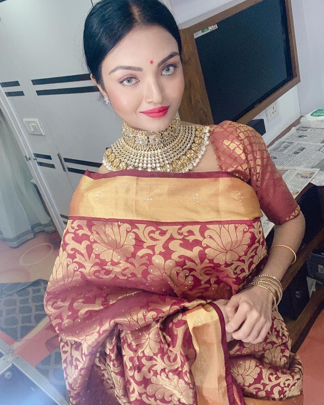 ചുവന്ന ഫ്രോക്കില്‍ തിളങ്ങി സൂര്യ മേനോന്‍; താരത്തിന്റെ ബിഗ് ബോസ് ഫിനാലെ ലുക്ക് വൈറലാകുന്നു