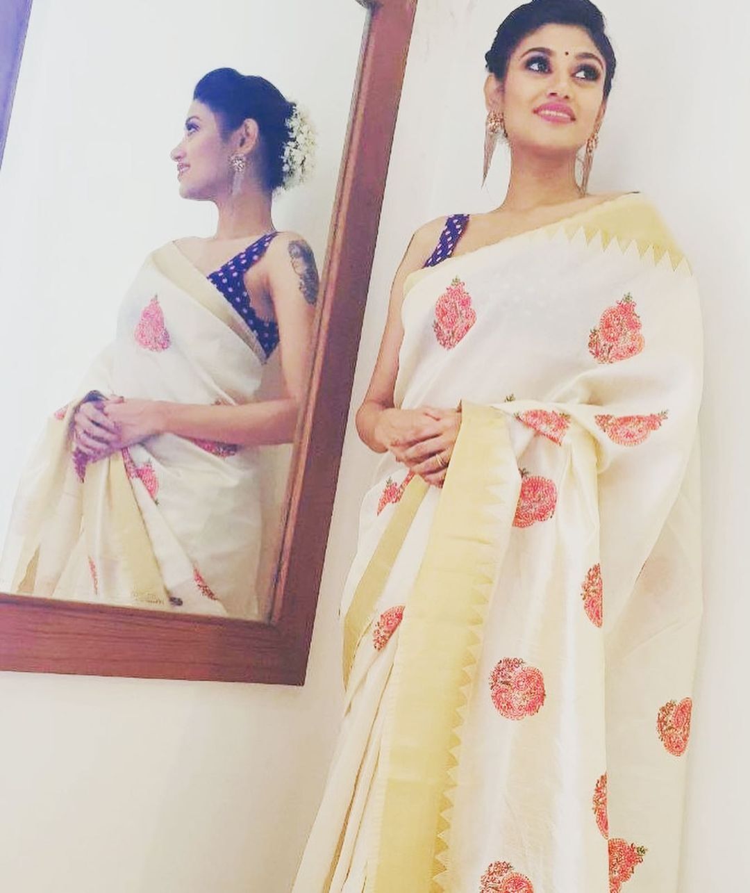 കേരള സാരിയിൽ കലക്കൻ ലുക്കിൽ തമിഴ് ബിഗ് ബോസ് താരം ഓവിയ; ചിത്രങ്ങൾ കാണാം