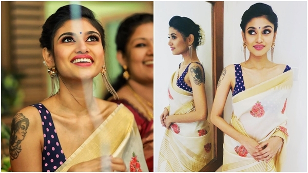 കേരള സാരിയിൽ കലക്കൻ ലുക്കിൽ തമിഴ് ബിഗ് ബോസ് താരം ഓവിയ; ചിത്രങ്ങൾ കാണാം