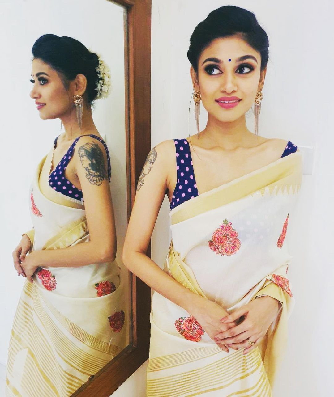 കേരള സാരിയിൽ കലക്കൻ ലുക്കിൽ തമിഴ് ബിഗ് ബോസ് താരം ഓവിയ; ചിത്രങ്ങൾ കാണാം