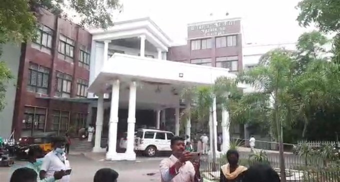 Couple Try to set them Into blaze In front of the district collector office in Tiruvallur