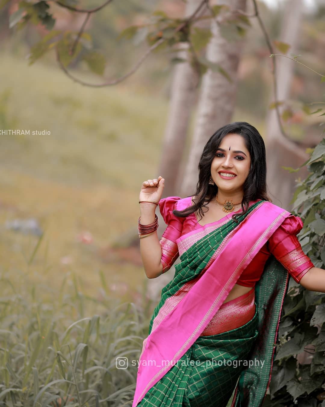 സാരിയില്‍ അതീവ സുന്ദരിയായി കുടുംബവിളക്ക് താരം അമൃത നായര്‍; വൈറലായി പുതിയ ഫോട്ടോഷൂട്ട്