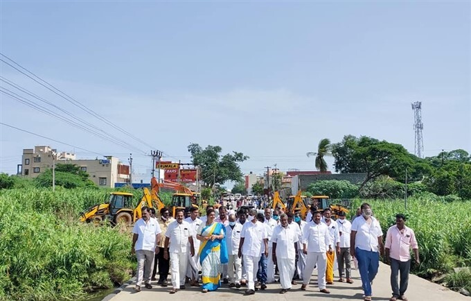 MLA Roja inaugurates development works in her constituency