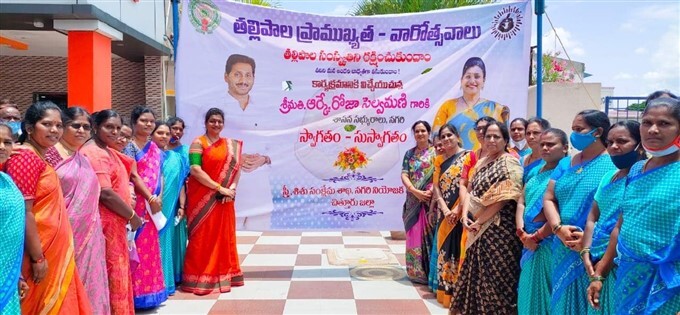 MLA Roja inaugurates development works in her constituency