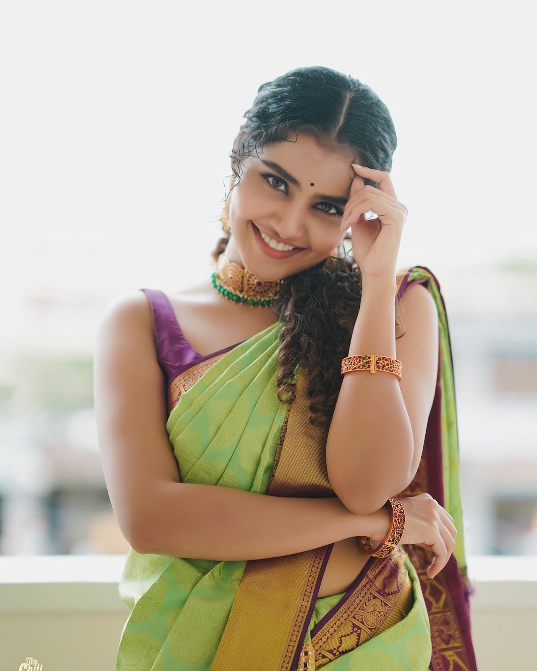 സാരിയില്‍ ക്യൂട്ട് ലുക്കുമായി അനുപമ പരമേശ്വരന്‍; വൈറലായി പുതിയ ഫോട്ടോഷൂട്ട്