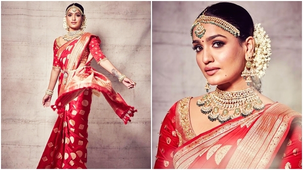 നവ വധുവിന്റെ ലുക്കില്‍ തിളങ്ങി സാനിയ അയ്യപ്പന്‍; വൈറലായി പുതിയ ഫോട്ടോഷൂട്ട്