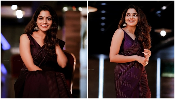 എന്തൊരു ചിരിയാണിത്!! സാരിയിൽ അതിസുന്ദരിയായി നടി നിഖില വിമൽ