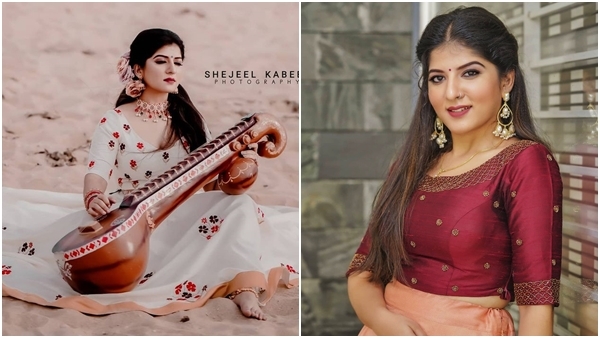 കടല്‍തീരത്ത് വീണ വായിച്ച് ഉപ്പും മുളക് താരം അശ്വതി നായര്‍, ഫോട്ടോഷൂട്ട് വൈറല്‍