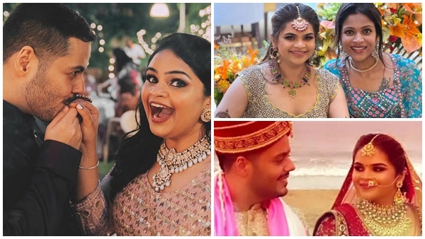 ഡേറ്റിങ് ആപ്പിലൂടെ പരിചയം; പിന്നീട് പ്രണയം... നടി വിദ്യുലേഖയും സഞ്ജയും ഒന്നിച്ചു... വിവാഹ ചിത്രങ്ങള്‍