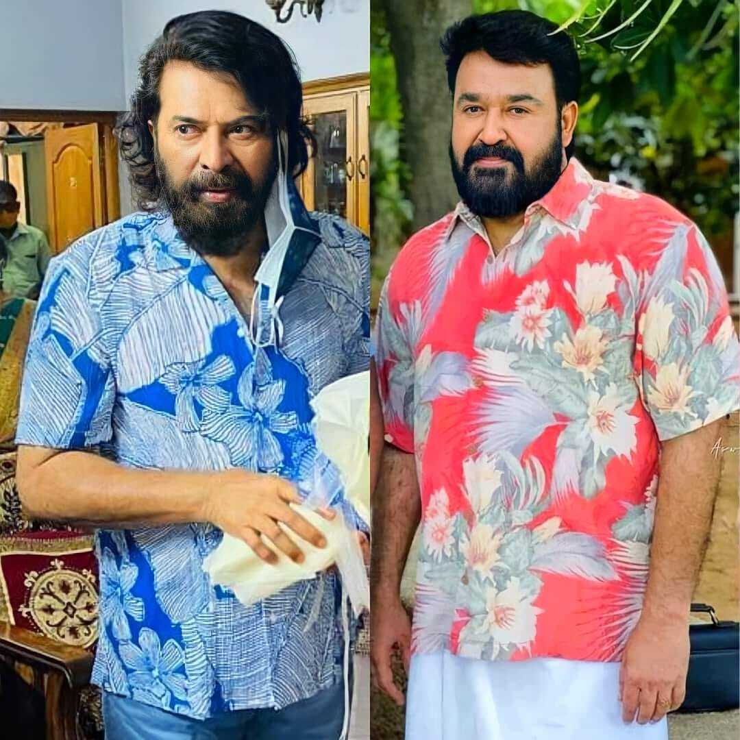 നിറഞ്ഞുചിരിച്ച് മോഹന്‍ലാല്‍; പോസ് ശരിയാക്കി ക്യാമറയുമായി മമ്മൂട്ടി... ചിത്രങ്ങള്‍ വൈറല്‍
