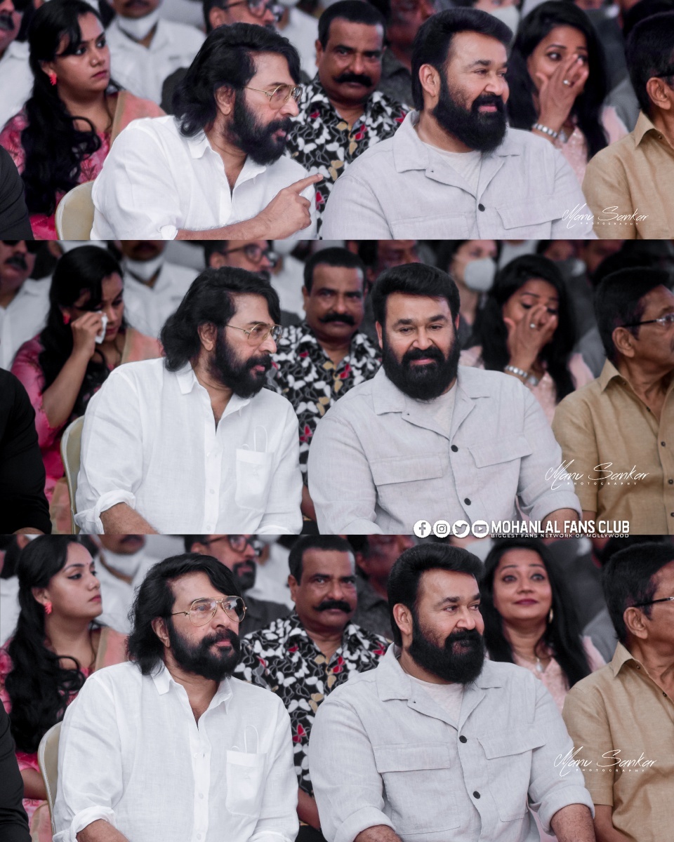 നിറഞ്ഞുചിരിച്ച് മോഹന്‍ലാല്‍; പോസ് ശരിയാക്കി ക്യാമറയുമായി മമ്മൂട്ടി... ചിത്രങ്ങള്‍ വൈറല്‍