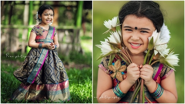 പട്ടുപാവാടയും ആമ്പല്‍ പൂവും; സുന്ദരിവാവയായി സാറാസ് താരം വിദ്ധി വിശാല്‍; വൈറലായി ചിത്രങ്ങള്‍