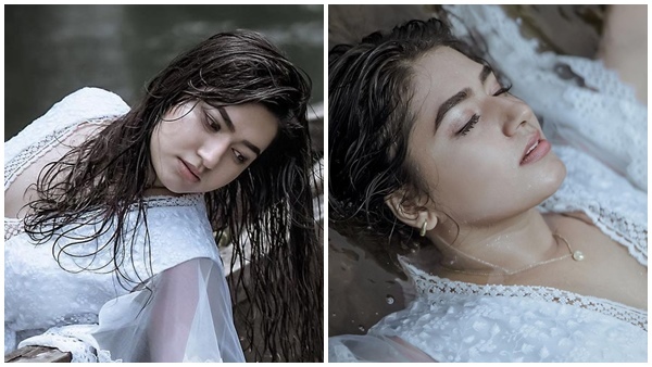 പുഴയുടെ സൗന്ദര്യം കൂട്ടി കുമ്പളങ്ങിയിലെ സിമി; തൂവെള്ളയില്‍ തിളങ്ങി പുതിയ ഫോട്ടോ ഷൂട്ട്