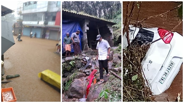 മഴ താണ്ഡവമാടുന്നു; ദുരന്ത ഭൂമിയായി ഇടുക്കി, കോട്ടയം ജില്ലകള്‍, ചിത്രങ്ങള്‍